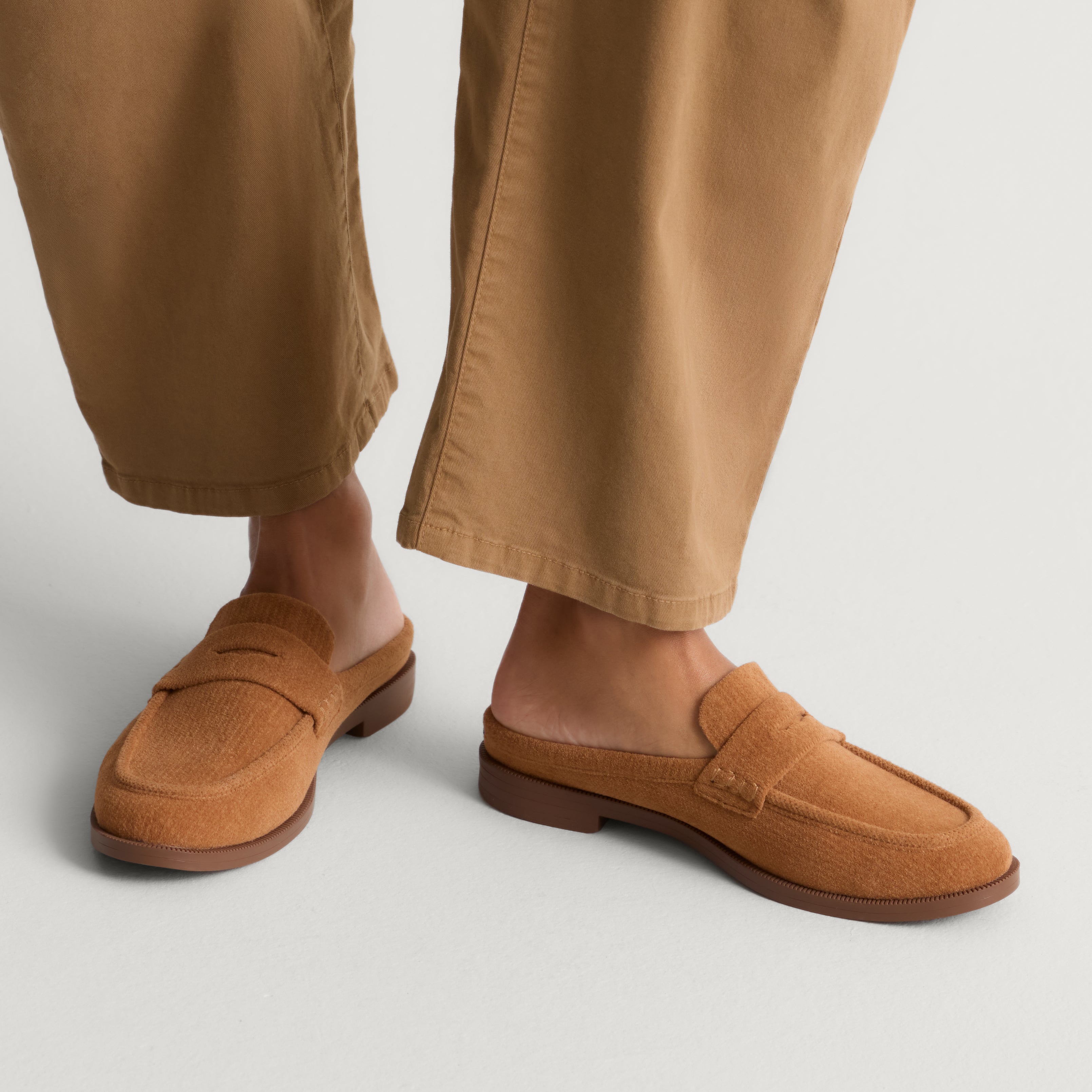 The Penny Loafer Mule - Caramel